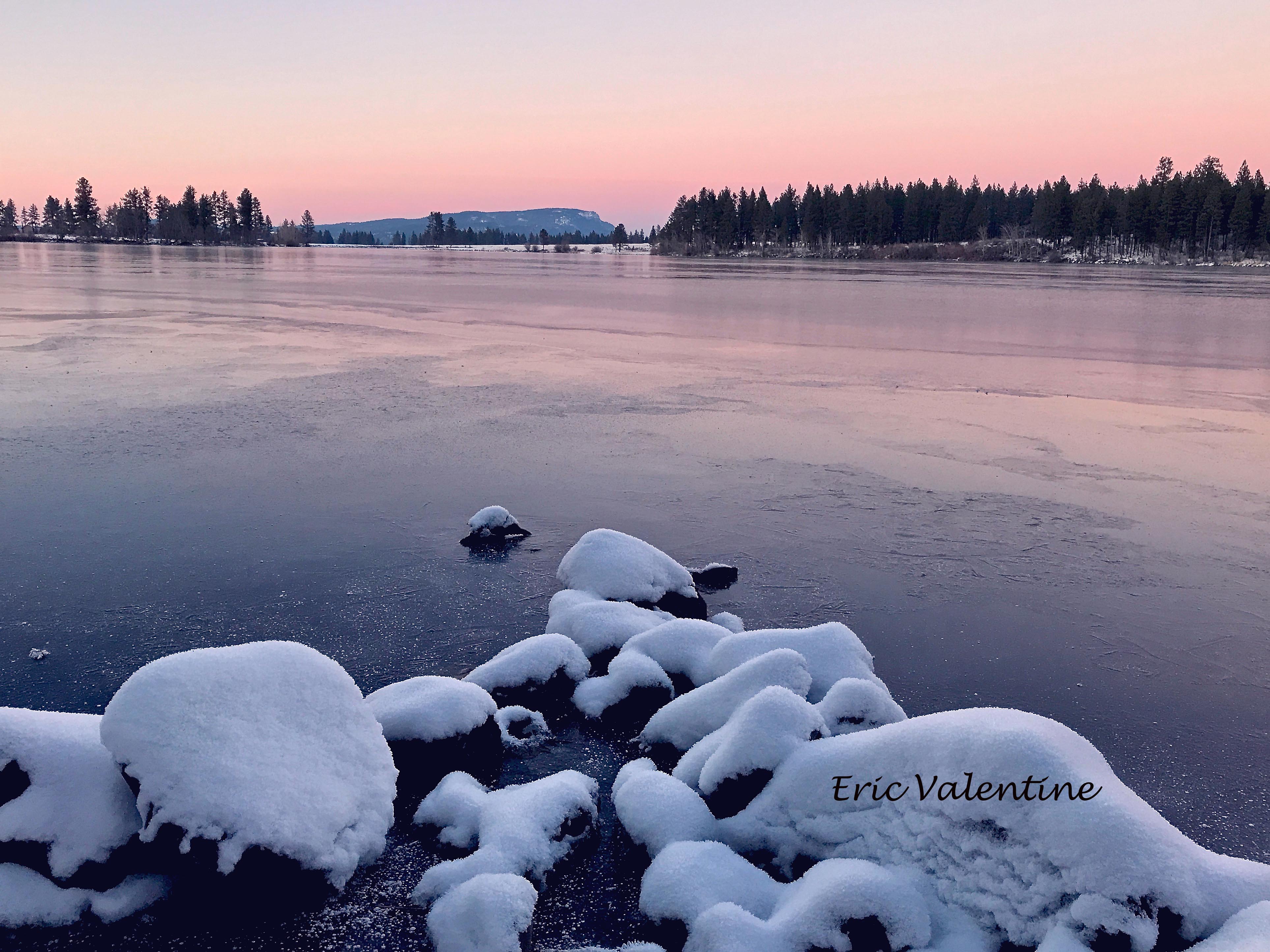 Morgan lake mt emily frozen sunset wm 300
